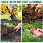 Pruning shears designed for precise cutting, part of the gardening tool set.
