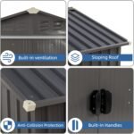Secure sheds featuring lockable double doors for easy access to tools and equipment.