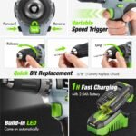 Durable and reliable power tools set with overcharge and overheat protection for safe use.