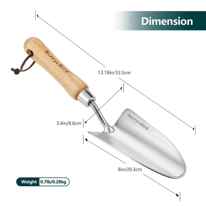 Stainless Steel Trowel: Premium Wood Handle - Image 3